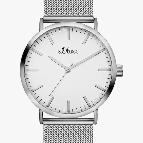 New S.Oliver women's watch stainless steel case and stylish Milanese bracelet - Picture 2 of 7